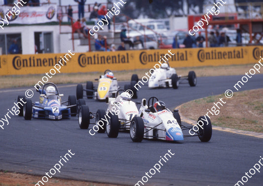 1993 Killarney FF 40 Nigel Collins Van Diemen 2 Andrew Hammond Reynard F89 (Watling Photogr) (4)