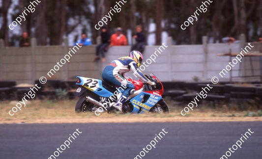 1993 Killarney MC 23 Mike H Wilson Honda Fireblade  OFF COURSE (Watling Photogr)