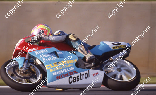 1993 Kya MC 3 Mike Wilson Honda RS250R(Watling Photogr)
