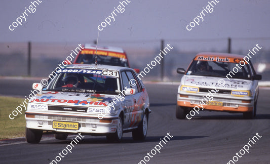 1993 Kya Stannic 31 Charl Wilken 32 Chris Clarke Conquest RSi (Watling)