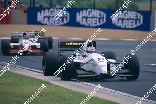 1993 SA GP 24 Fabrizio Barbazza Minardi M193 Ford HB eng (courtesy Roger Swan) (157)