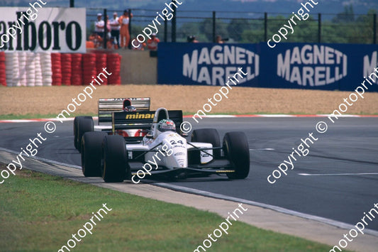 1993 SA GP 24 Fabrizio Barbazza Minardi M193 Ford HB eng (courtesy Roger Swan) (168)