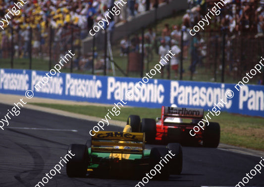1993 SA GP 8 Ayrton Senna McLaren 5 Michael Schumacher Benetton B192B(courtesy Roger Swan) (2)