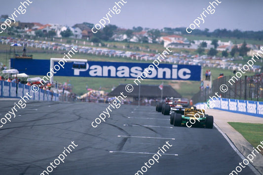 1993 SA GP 8 Senna McLaren MP4-8_ 2  Prost Williams FW15c 5 Schumacher Benetton B193a (courtesy Roger Swan) (2)