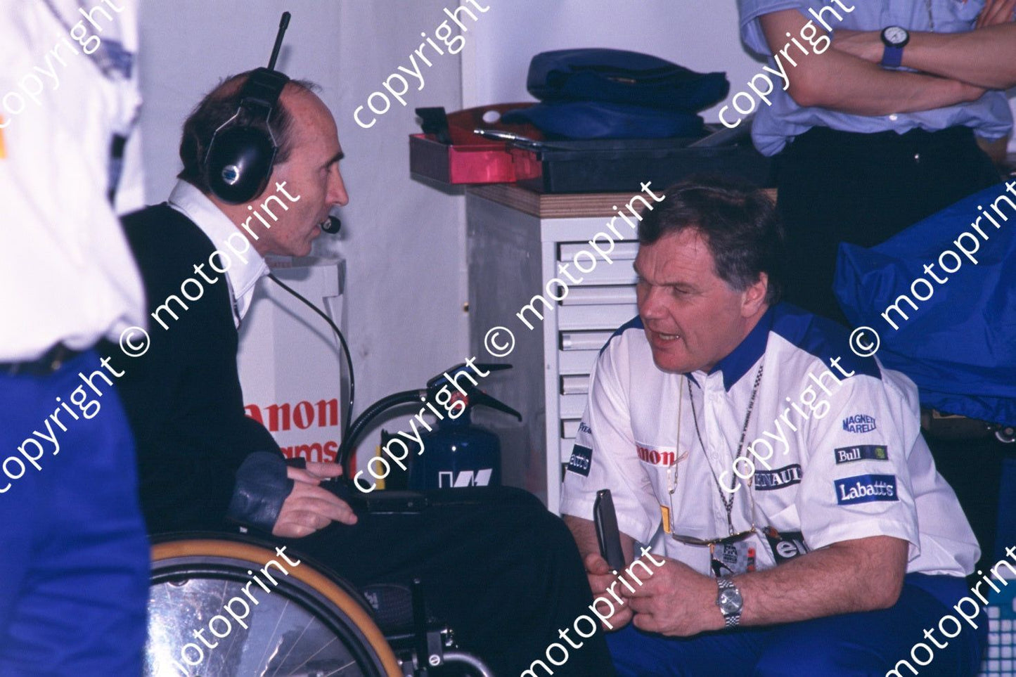 1993 SA GP j Frank Williams, Patrick Head (courtesy Roger Swan) (284)