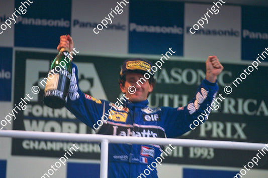 1993 SA GP podium Alain Prost not pin sharp (courtesy Roger Swan) (236)