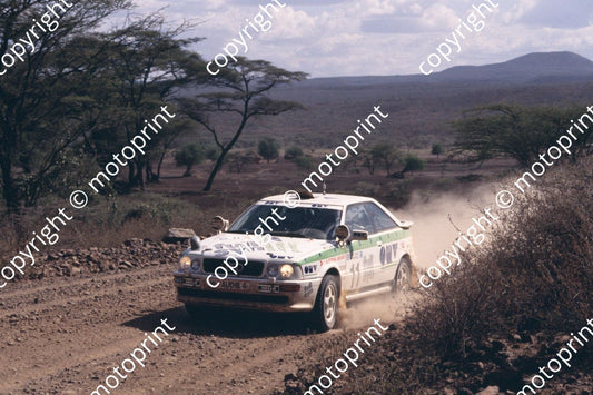 1993 Safari 11 Rudolf Stohl, Peter Diekmann  Audi S2 left seq (courtesy Roger Swan) (148)