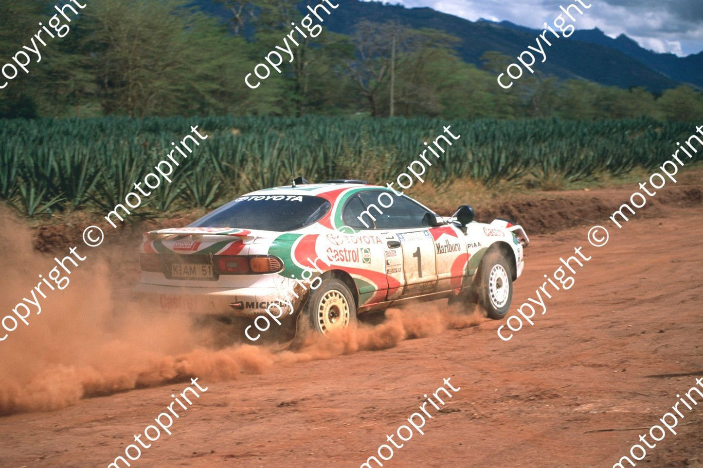 1993 Safari 1 Juha Kankkunen, Juha Piironen Celica turbo turn sequence (RSwan) (292)