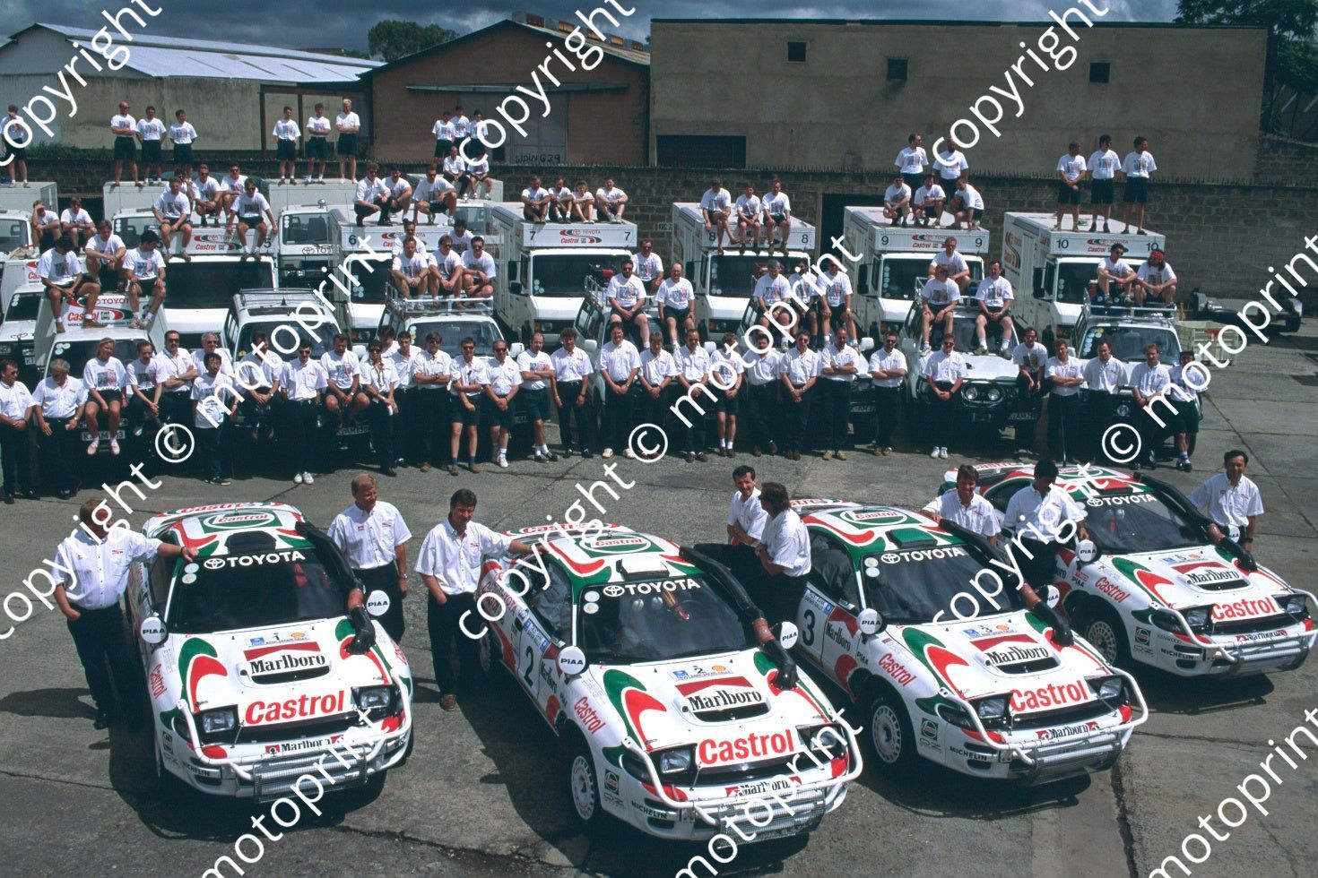 Ian Duncan Rally 1993 Safari 1 Kankkunen 2 Alen 3 Ian Duncan Toyota Celica turbo 4WD (c ...