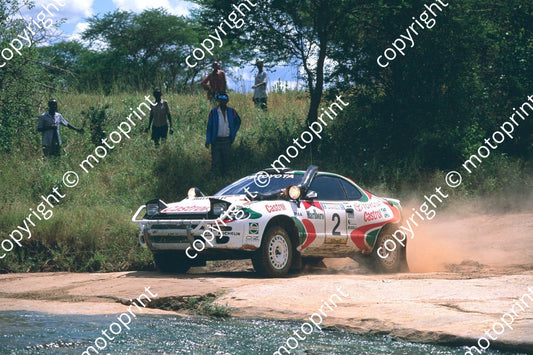 1993 Safari 2 Markku Alen, Ilkka Kivimaki Celica turbo 4WD river seq (courtesy Roger Swan) (115)
