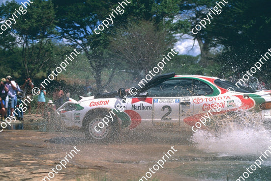 1993 Safari 2 Markku Alen, Ilkka Kivimaki Celica turbo 4WD river seq (courtesy Roger Swan) (119)