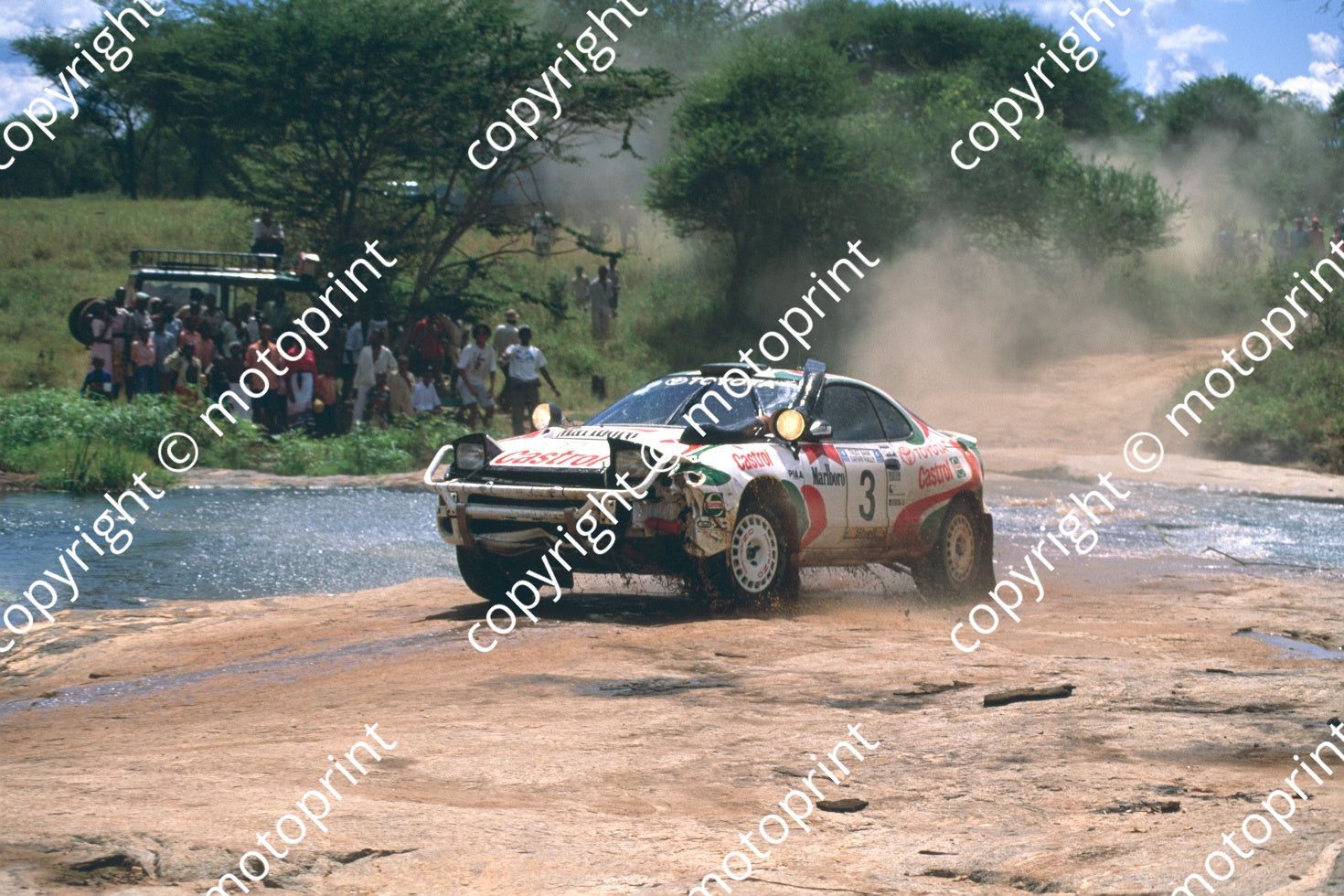 Ian Duncan Rally 1993 Safari 3 Ian Duncan, Ian Munro Celica Turbo 4WD (courtesy Roger S ...