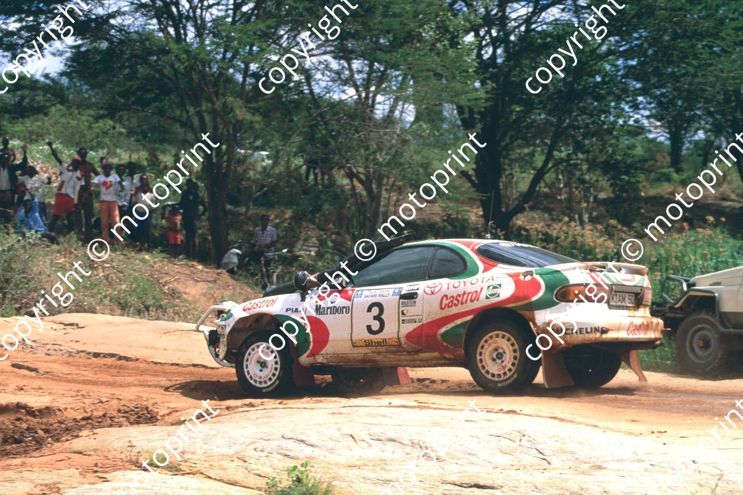 1993 Safari 3 Ian Duncan, Ian Munro Celica Turbo 4WD (courtesy Roger S ...