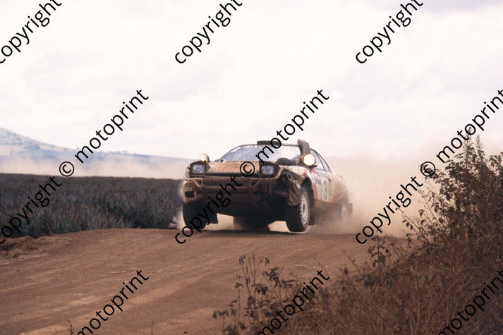 Ian Duncan Rally 1993 Safari 3 Ian Duncan, Ian Munro Celica Turbo jump seq (courtesy Ro ...
