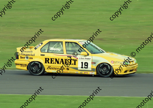 1993 Thruxton BTCC 19 Alain Menu Renault 19 (Colin Watling Photographic) (3)