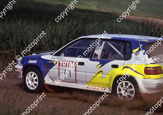 1993 Tour de Total 1 Serge Damseaux, Vito Bonafede Toyota (courtesy Roger Swan) (93)