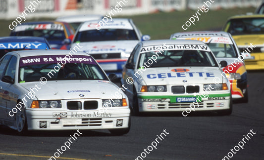 1994 Killarney SATCAR 12 Marco dos Santos 3 Shaun vd Linde BMW318i (Watling Photo) (5)