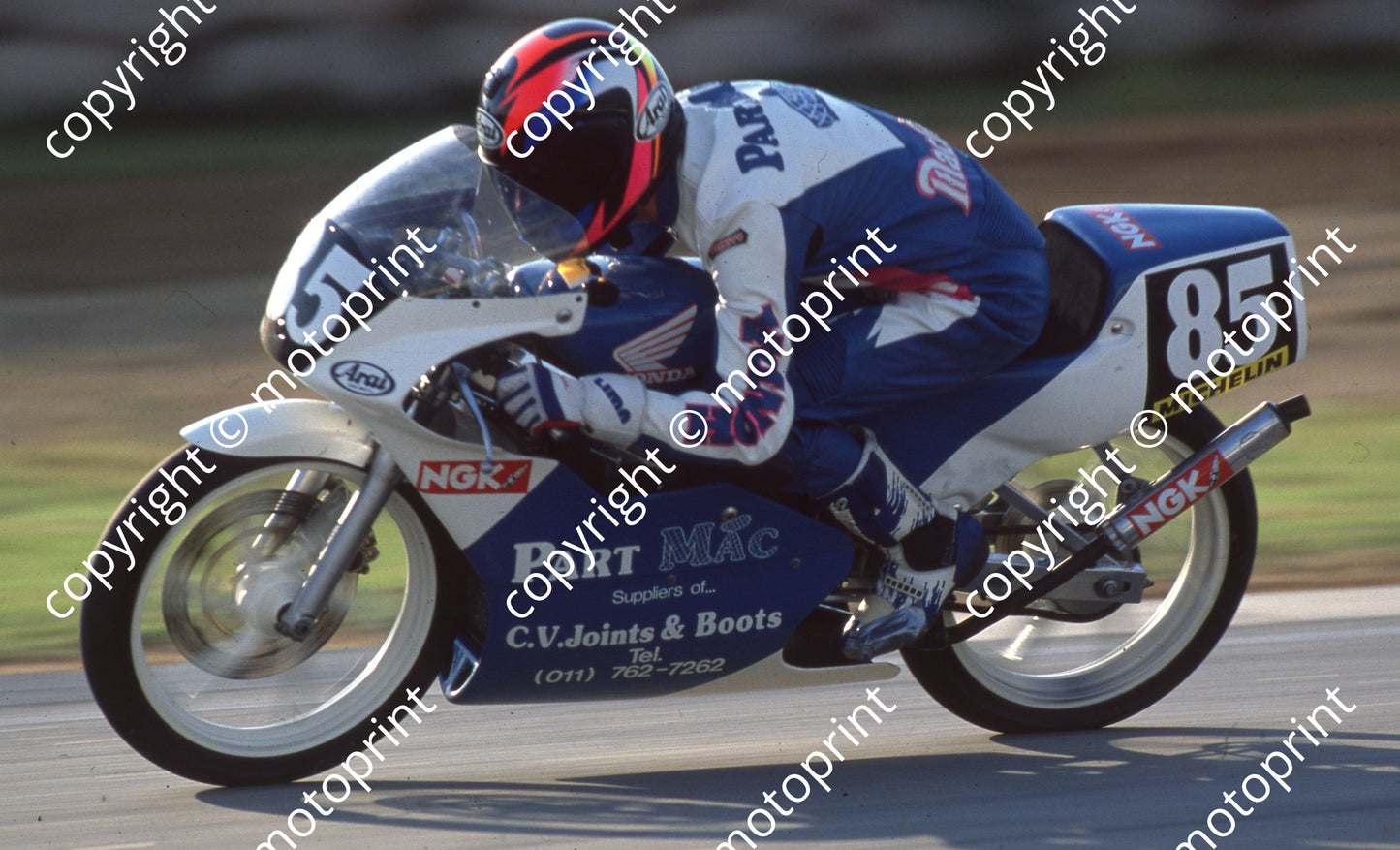 1994 Kya MC 85 Stewart McLeod HOnda RS125 (Watling Photo)