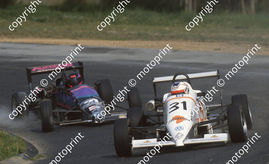 1994 Kyalami GTi 31 Barry Ingle Ray 21 Andrew Turnbull Swift NOTE NOSE DENT (Watling Photo)