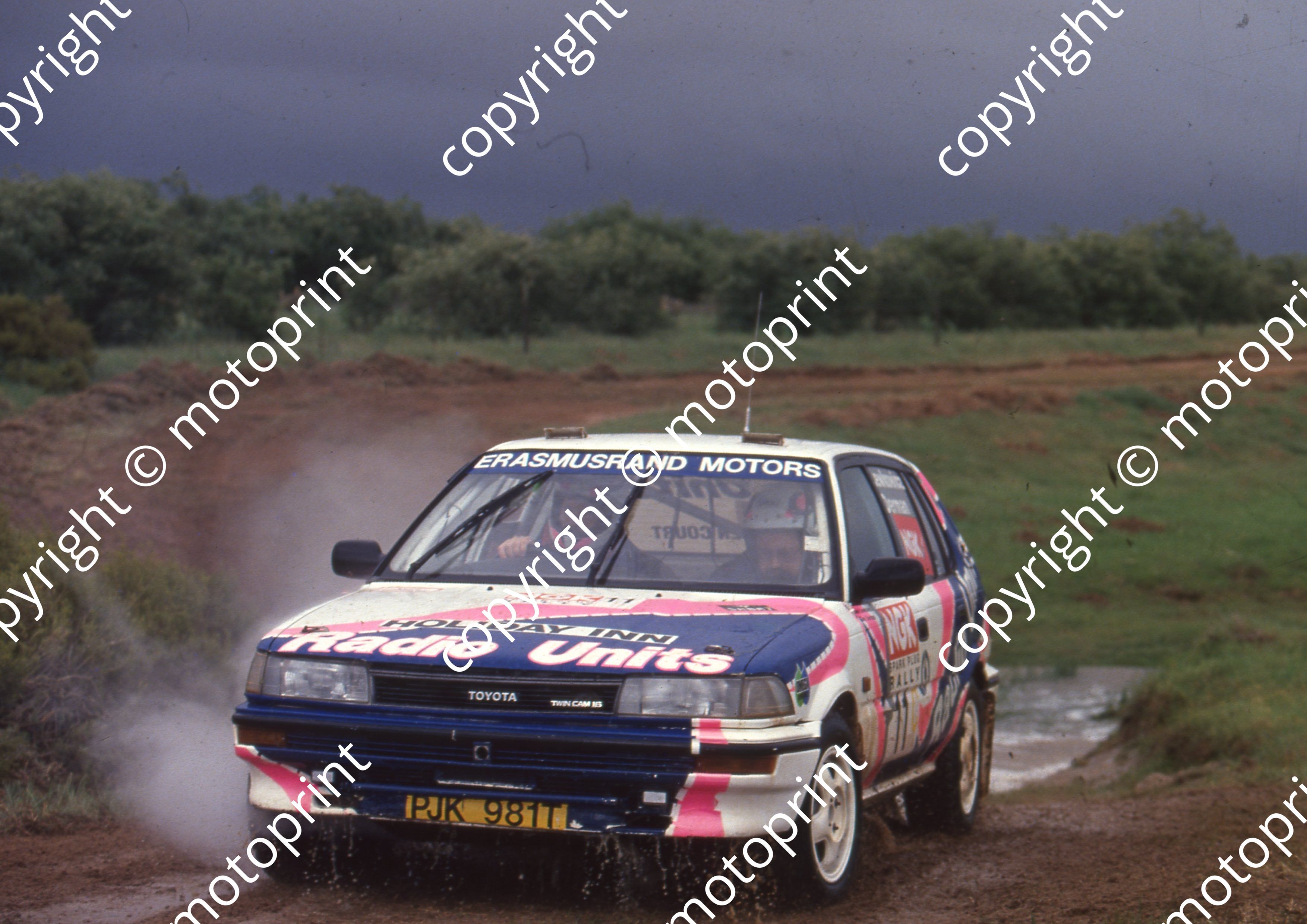 David Collora 1994 NGK Rally 11 Glen Derman, Dave Lewkowicz Corolla (Watling Photo ...