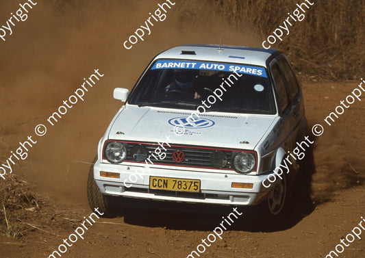 1994 Sasol Rally 7 Brady Dabner, Neil Watt Golf 11 16v (Watling Photo)