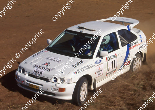 1995 Castrol Intnl 11 Fritz Flachberger, Wicus Brewer Escort RS COsworth (Watling Photo) (4)