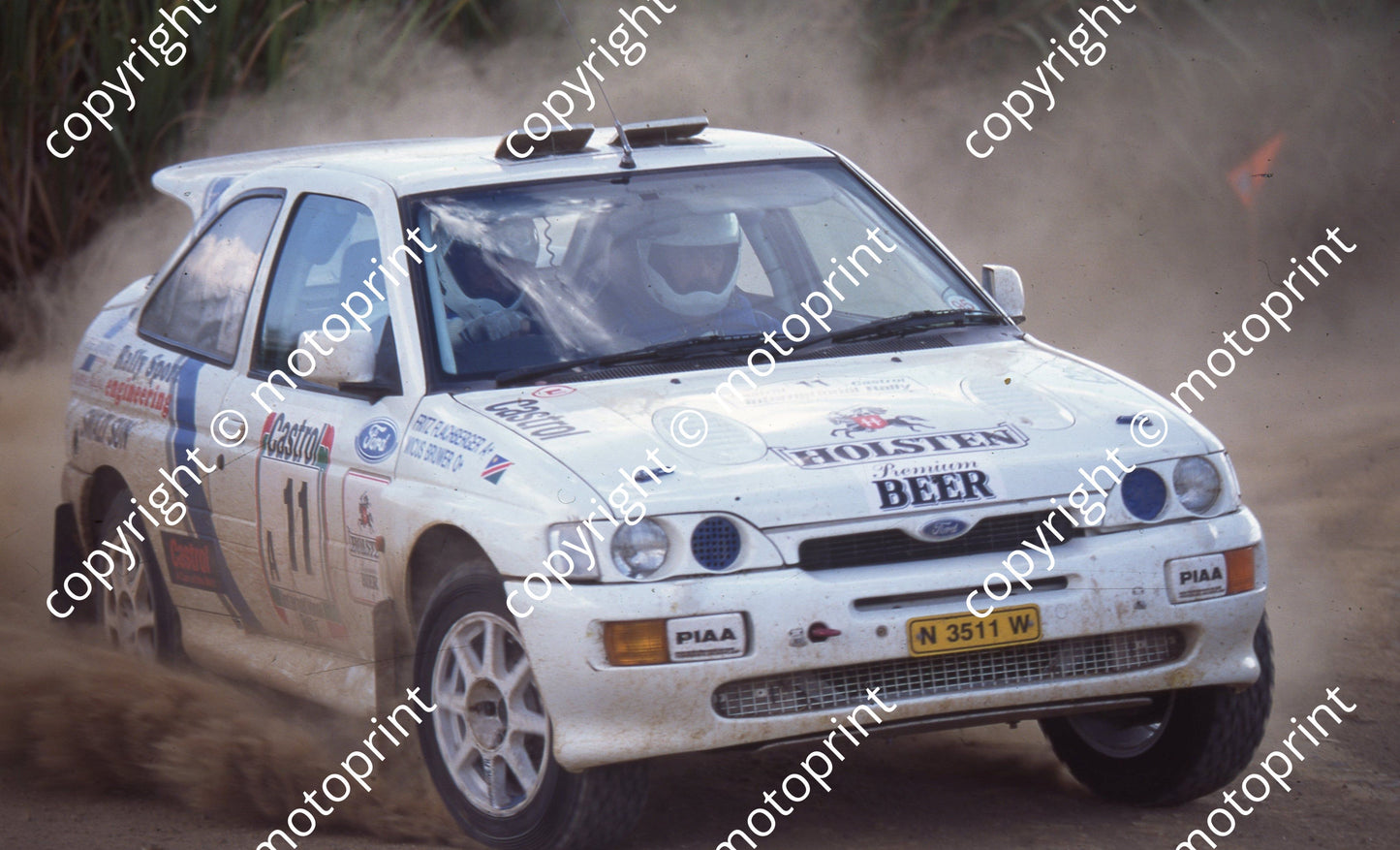 1995 Castrol Intnl 11 Fritz Flachberger, Wicus Brewer Escort RS COsworth (Watling Photo) (5)