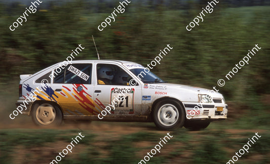 1995 Castrol Intnl 21 Brian Loopstra, Allan Harryman Kadett GSi  (Watling Photo)  (1)