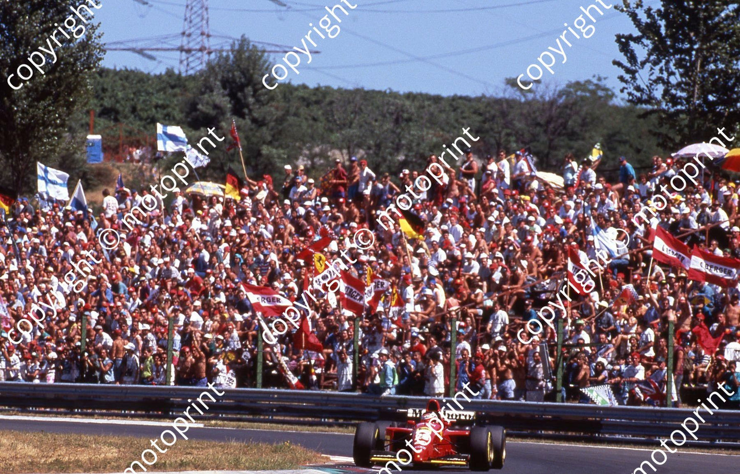1995 Hungarian GP Berger Ferrari 029