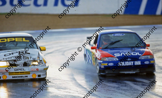 1995 Kya Fleetcare wet 4 Grant McCleery Opel Vectra DAMAGE 15 Sarel vd Merwe Mondeo (Watling Photo) (15)
