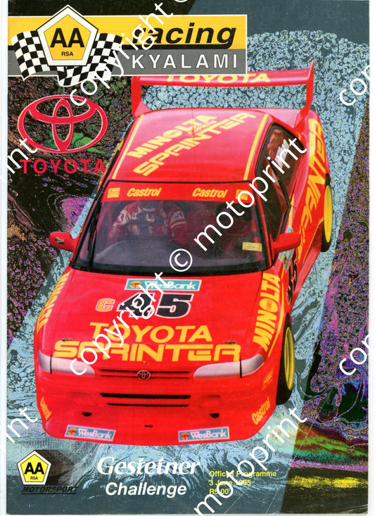 1995 Kya June  Cover, entries WEsbank mod, GTi, Porsche, Classic, FV, S2000, Golg GTi, Super saloons