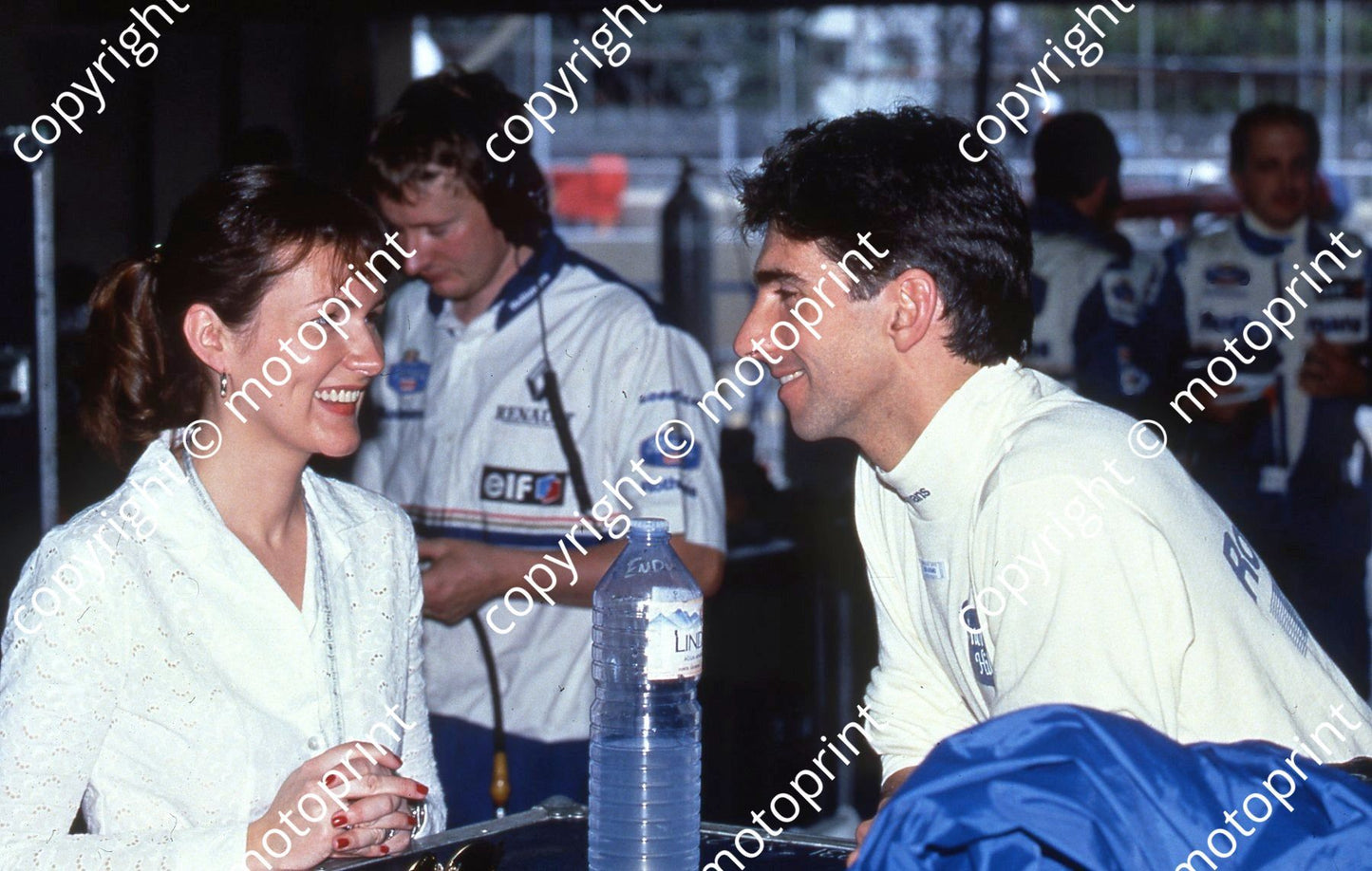 1996 Brazil GP Hill and wife 040