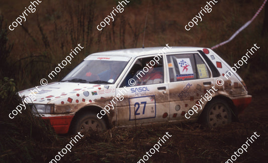1996 Sasol Rally 27 Craig Trott, Cedric Fryer Toyota (Watling Photo)132 (2)