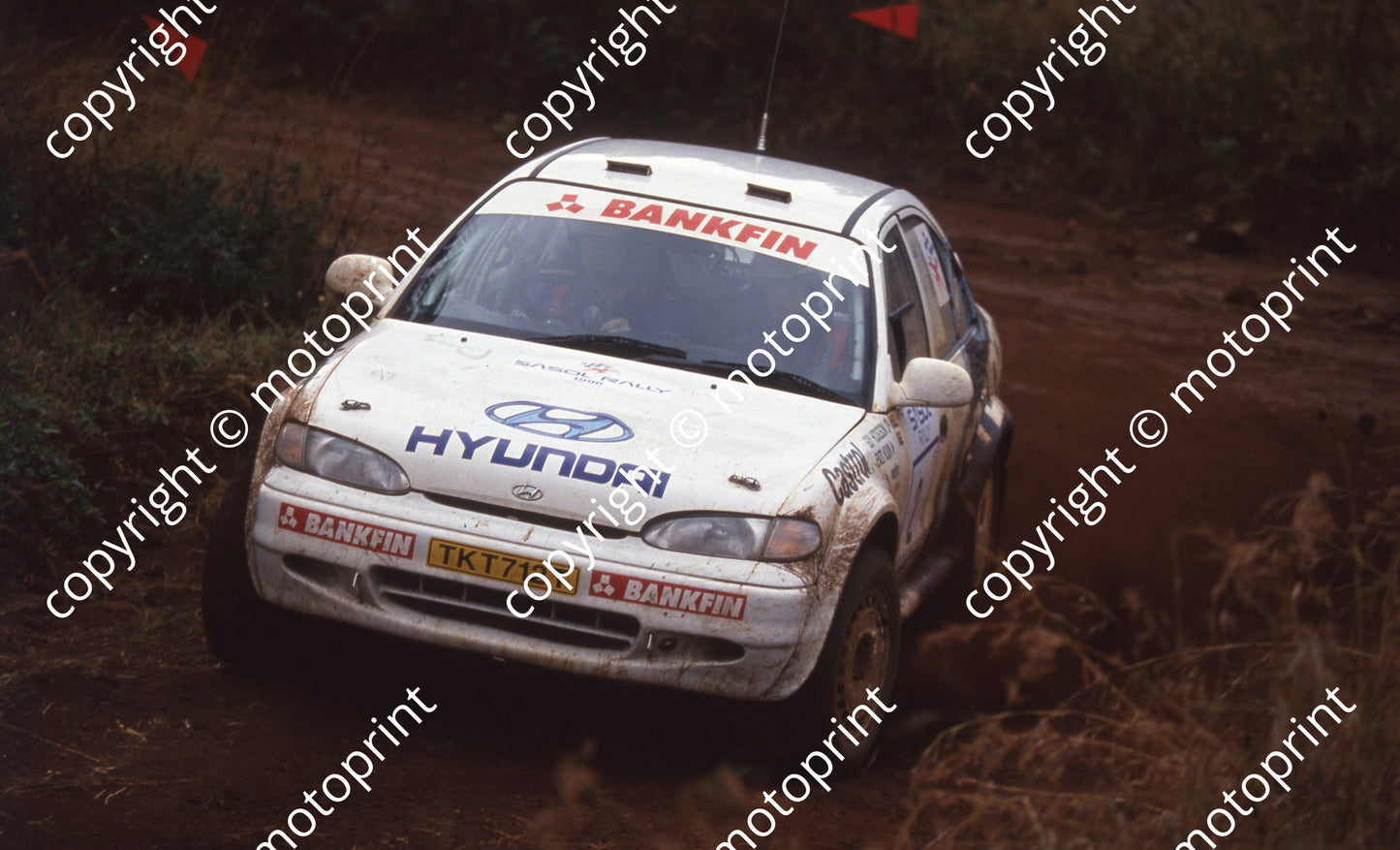 1996 Sasol Rally 2 Enzo Kuun, Guy Hodgson Hundai Accent 4x4 (Watling Photo) (2)