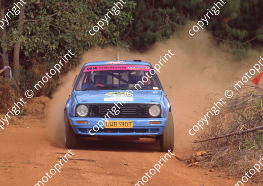 1996 Sasol Rally 8 Eliseo Miranda Francois Pretorius Golf (Watling Photo) (1)