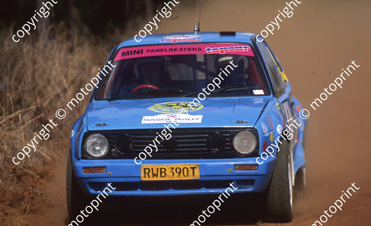 1996 Sasol Rally 8 Eliseo Miranda Francois Pretorius Golf (Watling Photo) (2)