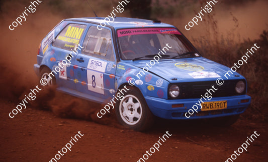 1996 Sasol Rally 8 Eliseo Miranda Francois Pretorius Golf (Watling Photo) (3)