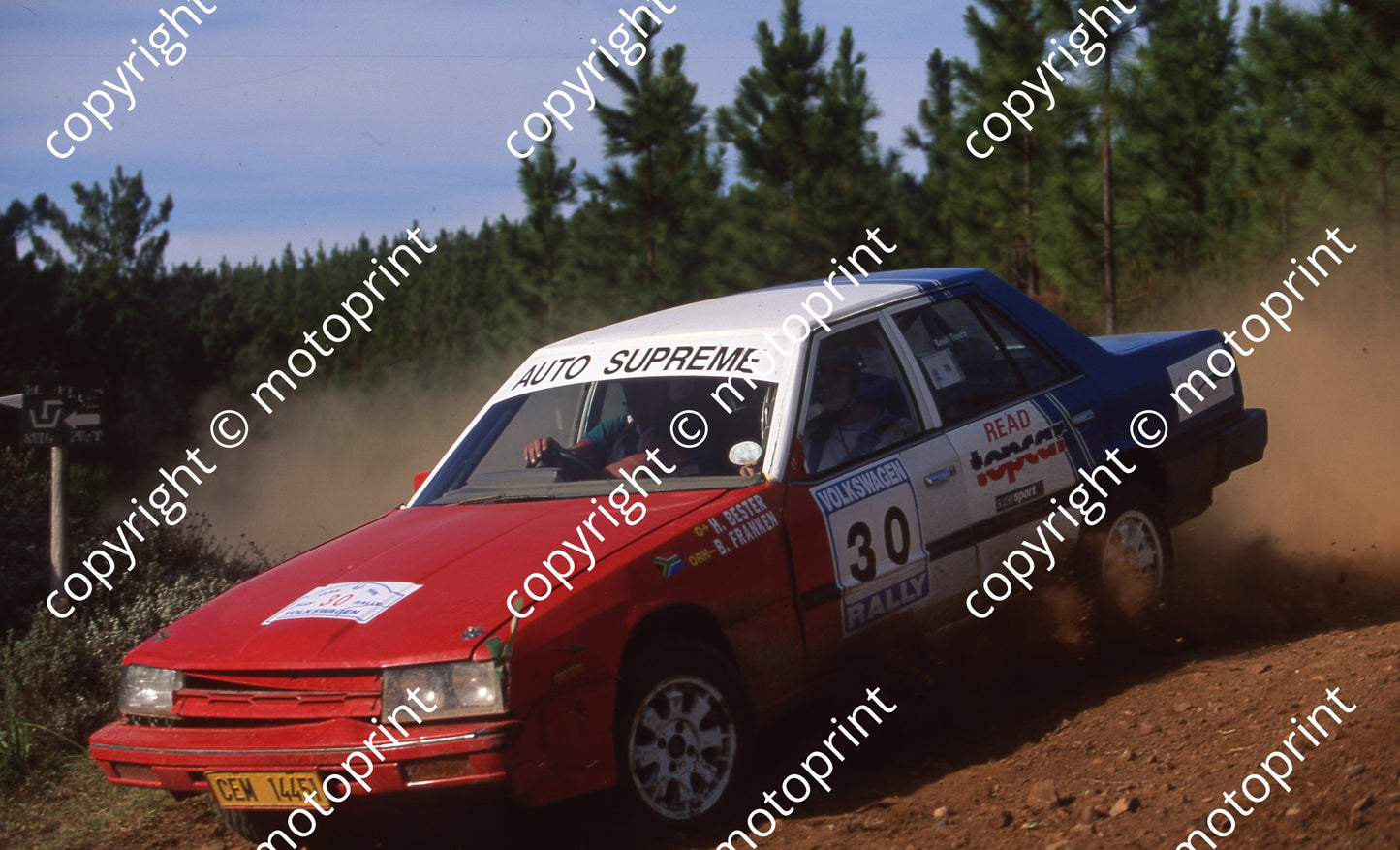 1996 VW Rally 30 B Franken, H Bester NOTE FRONT DAMAGE (Watling Photo) (10)