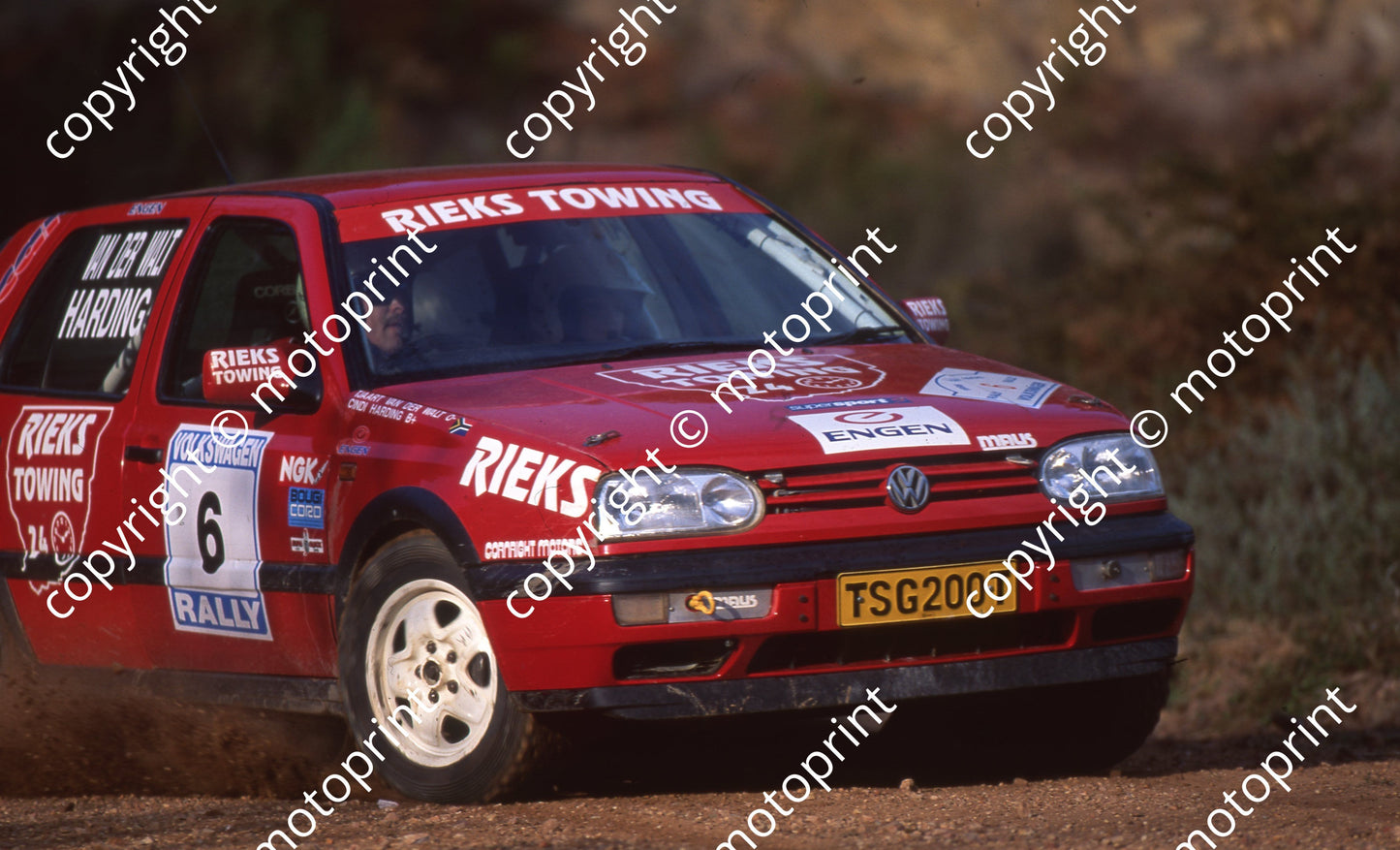 1996 VW Rally 6 Tjaart vd Walt, CIndi Harding Golf (Watling Photo) (2)