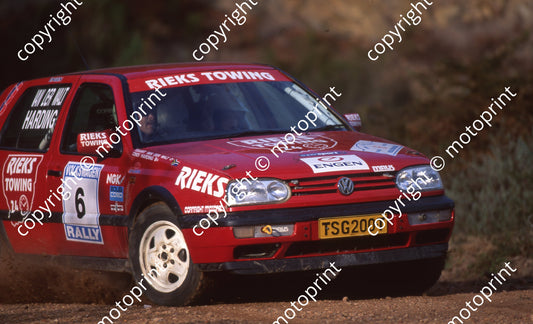 1996 VW Rally 6 Tjaart vd Walt, CIndi Harding Golf (Watling Photo) (2)