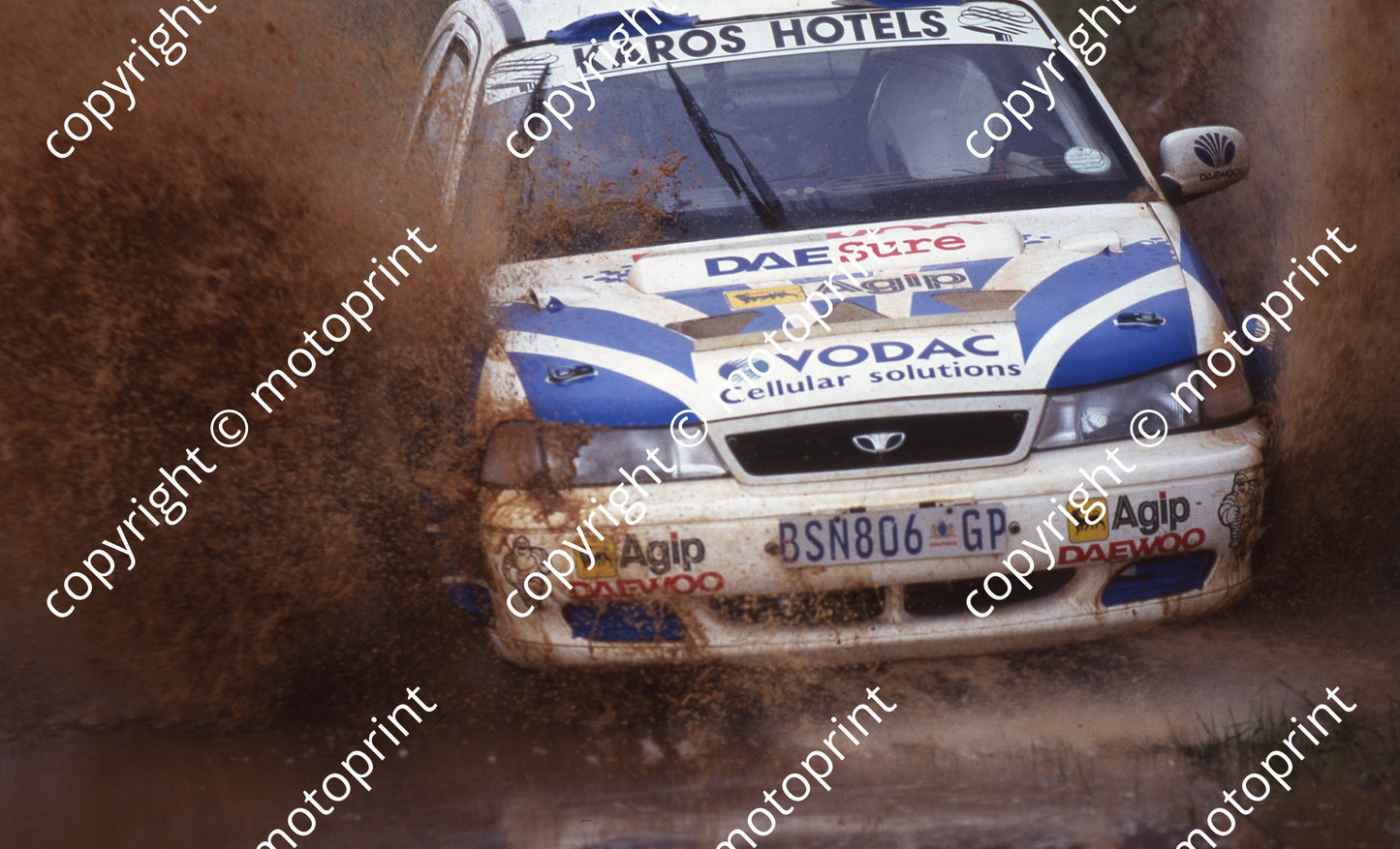 1997 AGIP Rally 111 Stig Blomquist Franz Boshoff Daewoo (Watling Photo) (3)