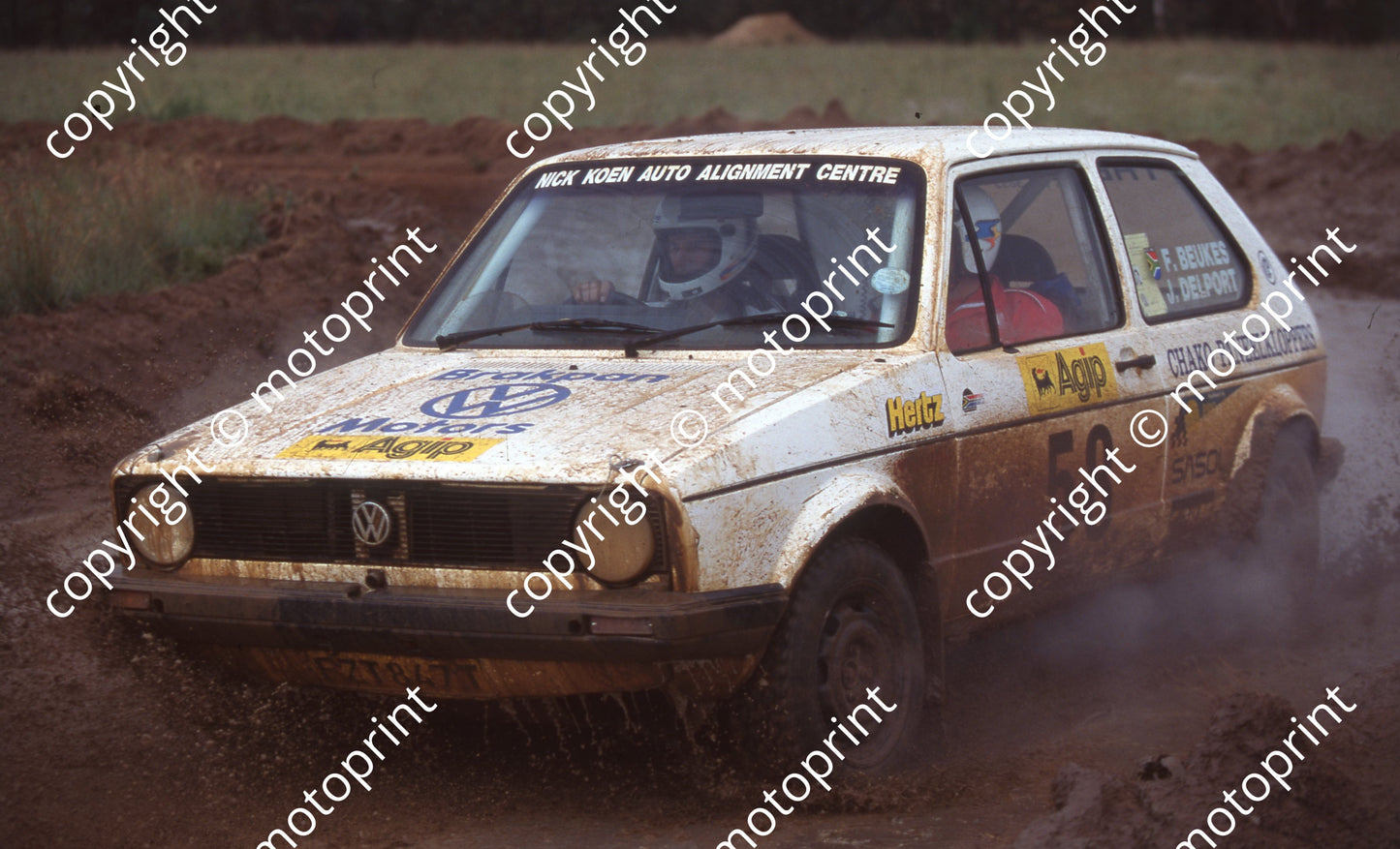 1997 AGIP Rally 58 F Beukes, J Delport Golf (Watling Photo)