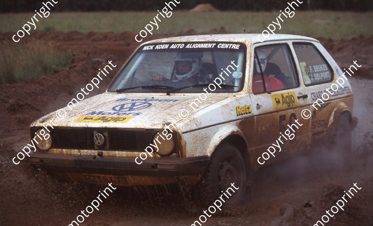 1997 AGIP Rally 58 F Beukes, J Delport Golf (Watling Photo)