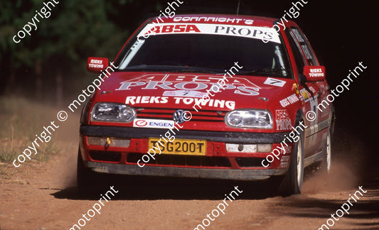 1997 Toyota Dealer Rally 7 Tjaart vd Walt, CIndy Harding Golf (Watling Photo) (3)