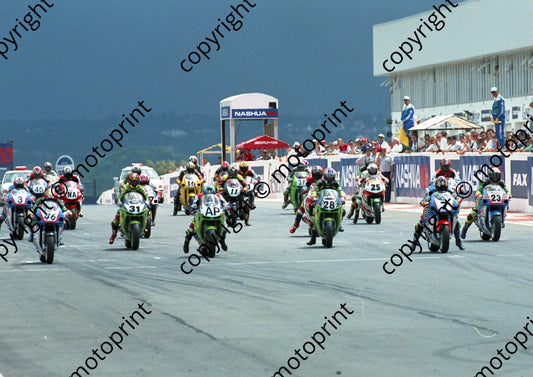 1998 Kya Nov SA v Aus start note 46 Brett McLeod Suzuki (Colin Watling Photographic) (96)