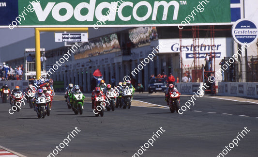 1998 Kya SBK 0 start 2 Fogarty, 7 Chili Ducatis (Watling Photo) (1)