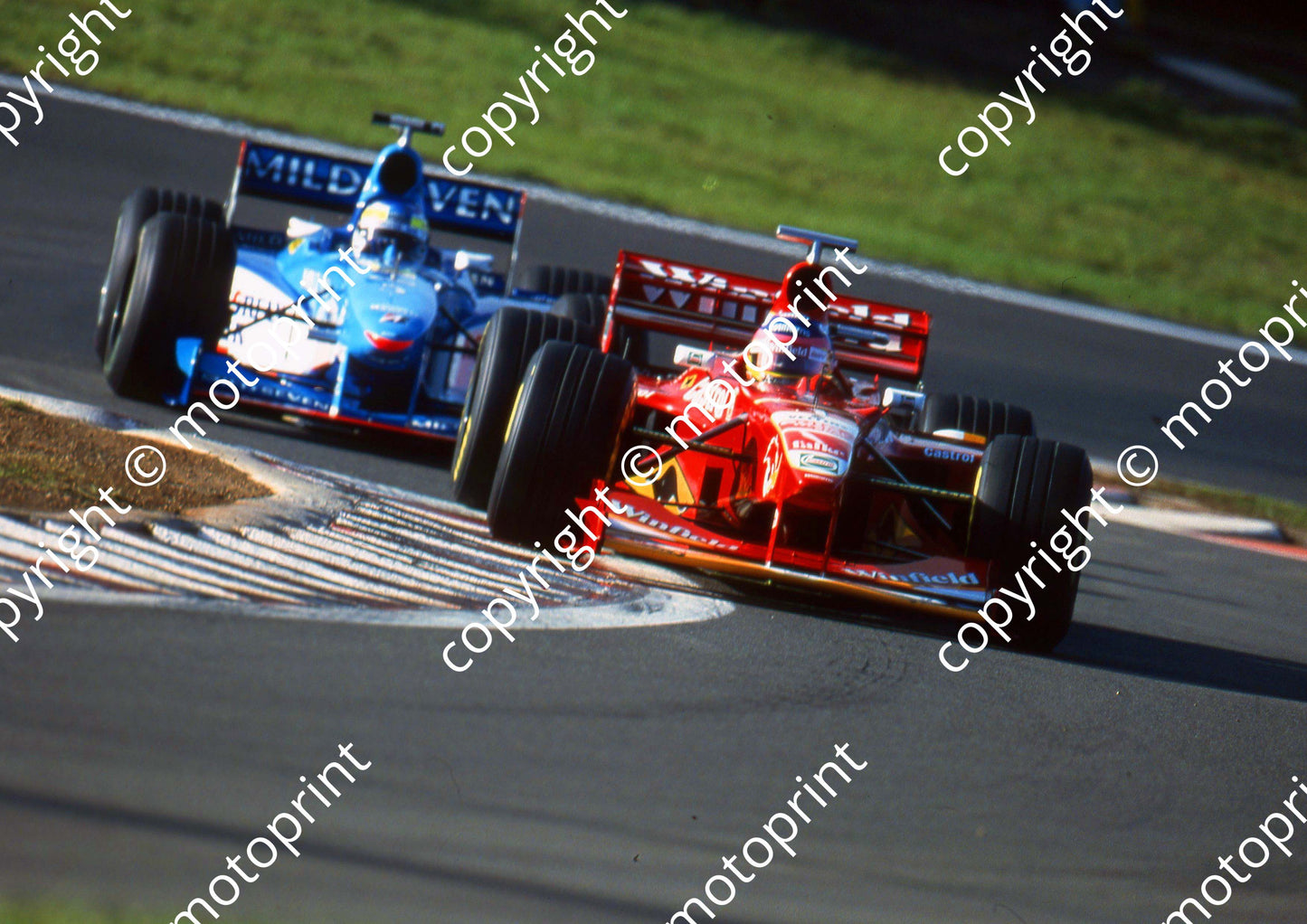 1998 Luxembourg GP  Nurburgring Jacques Villeneuve 8th Williams FW20, Fisichella Benetton (35)
