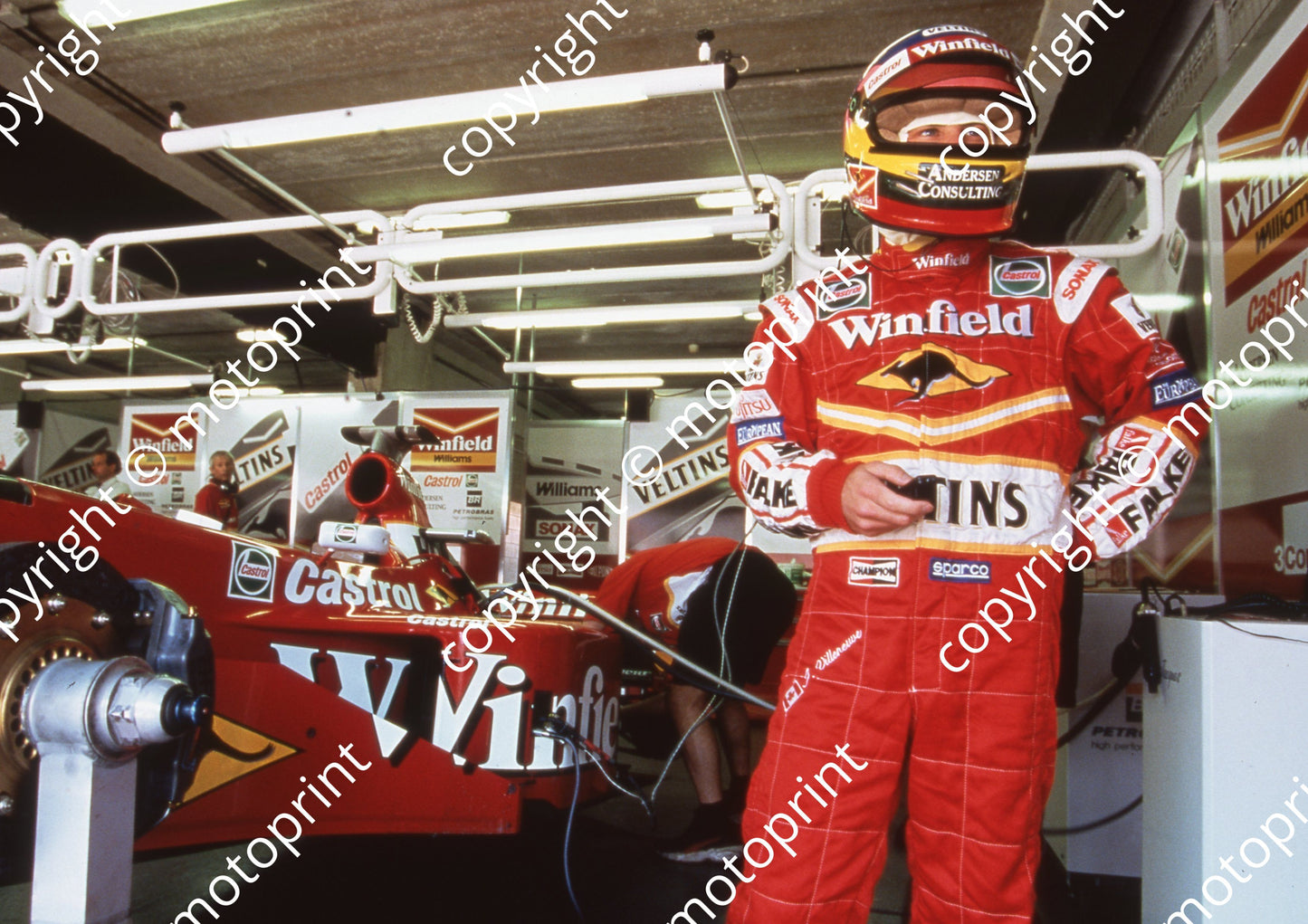 1998 Spanish GP Jacques Villeneuve 6th Williams FW20 (16)