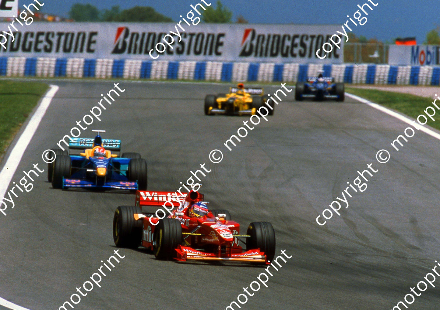 1998 Spanish GP Jacques Villeneuve Williams 6th FW20, Johnny Herbert Sauber C17 (14)