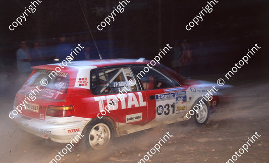 1998 Stannic Rally 31 J-P Damseaux, Pierre Arries Toyota (Watling Photo)  (1)